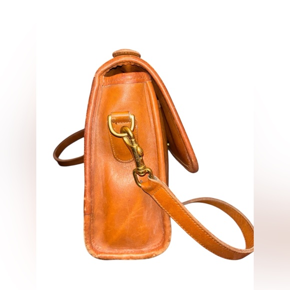 Vintage Coach British Tan Court Top Handle Bag 9870 - Picture 6 of 9